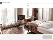 Tablet Screenshot of europe-hotels-international.de